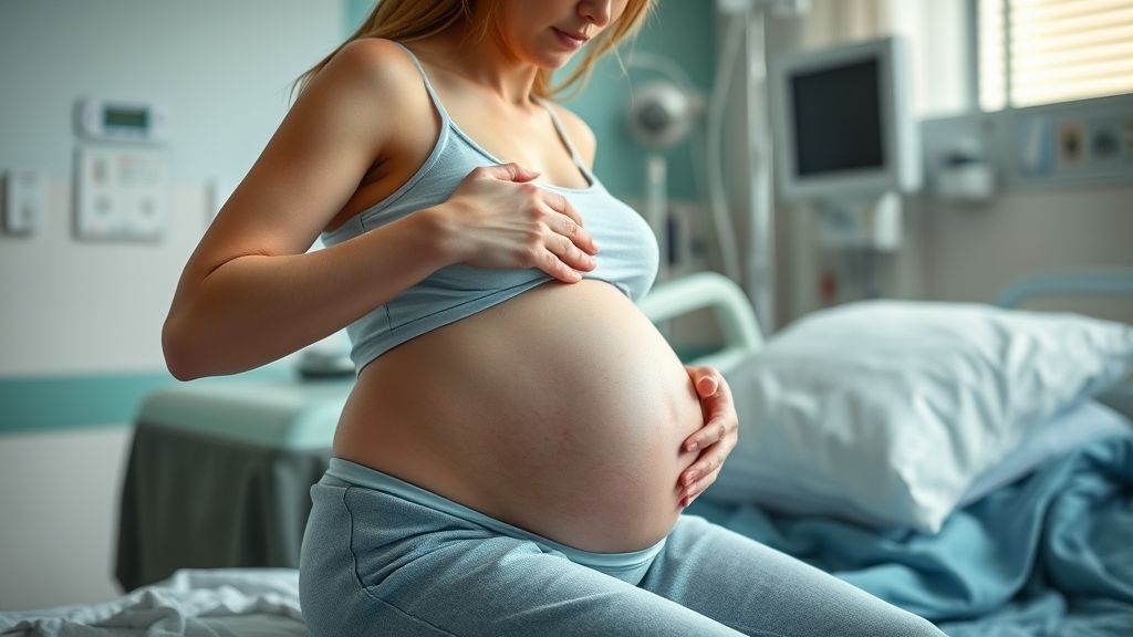 Schwangere in der Klinik, Geburtseinleitung mit Cytotec
